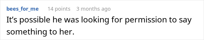 Screenshot of an online comment discussing a 23YO confronting a married coworker about his wife’s behavior and divorce fears.