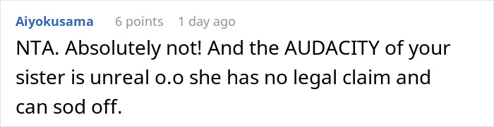 Screenshot of a forum comment expressing strong opinion about a mom wanting her baby back after 8 years. Screenshot of a forum comment expressing strong opinion about a mom wanting her baby back after 8 years.