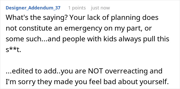 Screenshot of a Reddit comment discussing family eyes passenger’s paid seat and the drama when they refuse to swap seats. Screenshot of a Reddit comment discussing family eyes passenger’s paid seat and the drama when they refuse to swap seats.