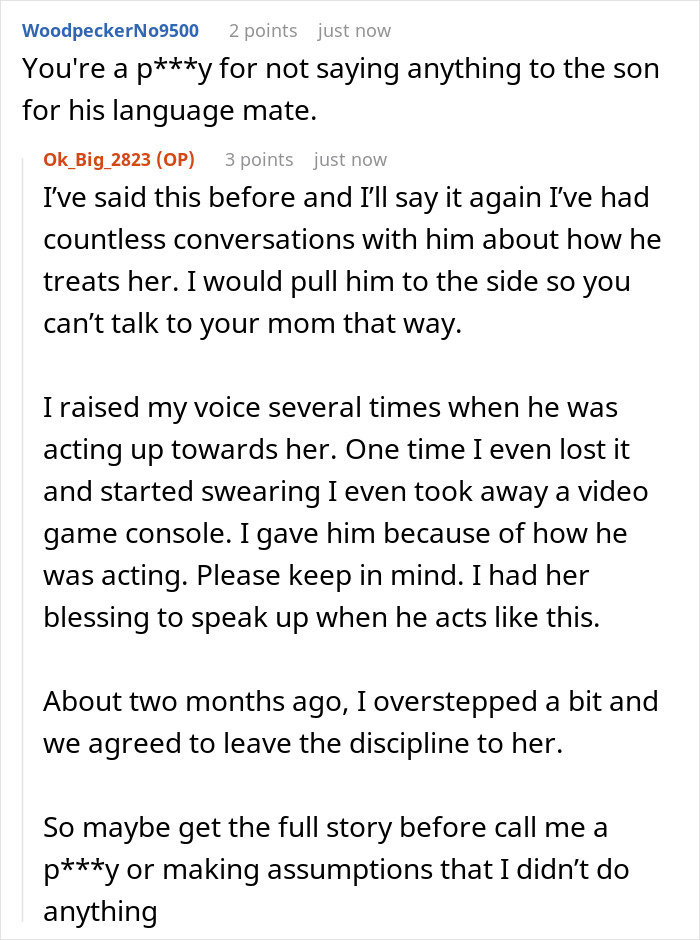 Text conversation about managing discipline and behavior concerns involving a girlfriend’s son having a meltdown. Text conversation about managing discipline and behavior concerns involving a girlfriend’s son having a meltdown.