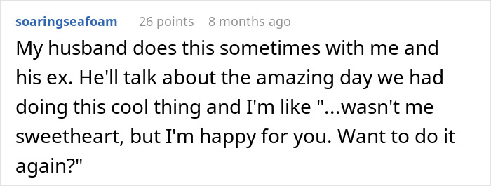 Screenshot of a Reddit comment about a guy convinced he took an art class with his girlfriend who has no memory of it. Screenshot of a Reddit comment about a guy convinced he took an art class with his girlfriend who has no memory of it.