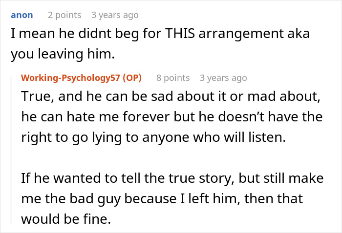 Screenshot of an online discussion about a guy asking for an open marriage and regretting his poly relationship.