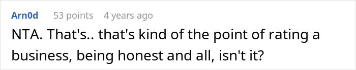 Comment on Reddit discussing rude salon employee refusing to sell box dye and confronting customers about usage. Comment on Reddit discussing rude salon employee refusing to sell box dye and confronting customers about usage.