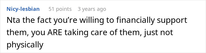 Comment on sister unwanted siblings adoption forums, discussing financial support as a form of care without physical presence. Comment on sister unwanted siblings adoption forums, discussing financial support as a form of care without physical presence.