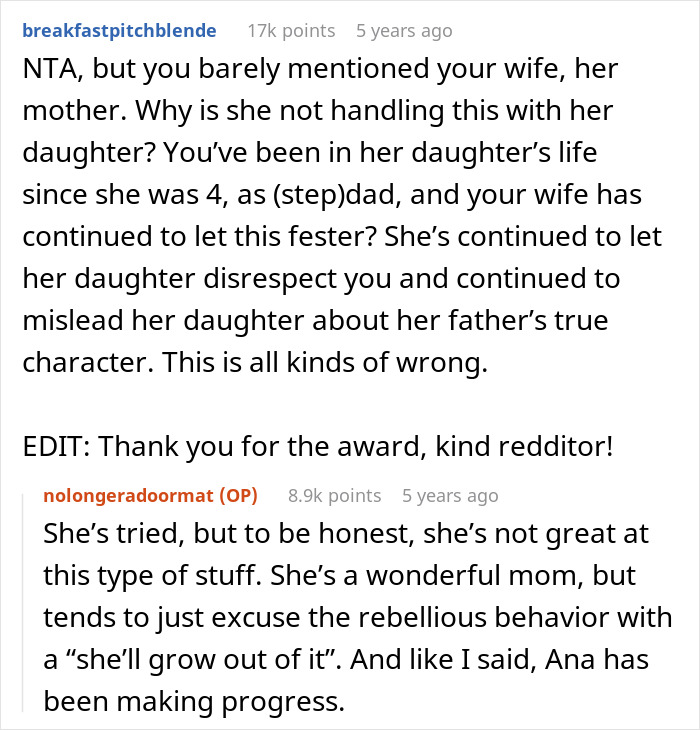 16YO Treats Stepdad Like A Doormat And Walking ATM, Gobsmacked When He Finally Says Enough’s Enough 16YO Treats Stepdad Like A Doormat And Walking ATM, Gobsmacked When He Finally Says Enough’s Enough