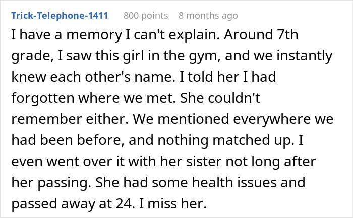 Text post describing a guy convinced he took an art class with his girlfriend, but she has no memory of it. Text post describing a guy convinced he took an art class with his girlfriend, but she has no memory of it.