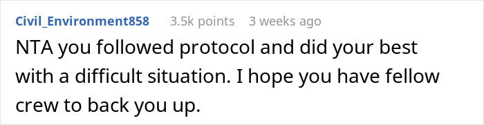 Comment on flight attendant protocol and handling overweight woman seatbelt extender request in a difficult situation. Comment on flight attendant protocol and handling overweight woman seatbelt extender request in a difficult situation.