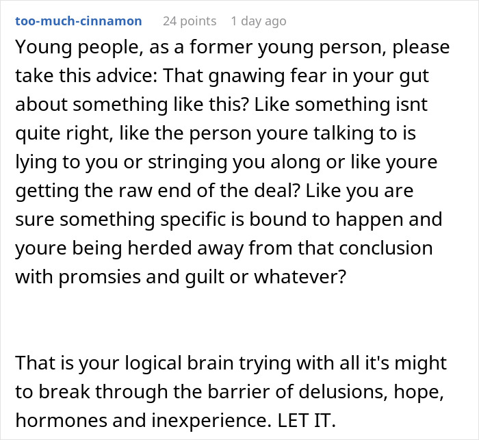 Comment discussing long-distance romance scandal involving cheating and spreading rumors while abroad in a text post. Comment discussing long-distance romance scandal involving cheating and spreading rumors while abroad in a text post.