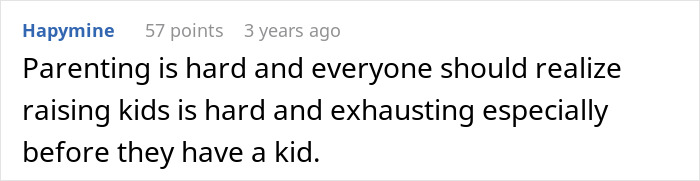 Comment about parenting challenges on a white background, highlighting fears and regrets about raising kids and motherhood difficulties.