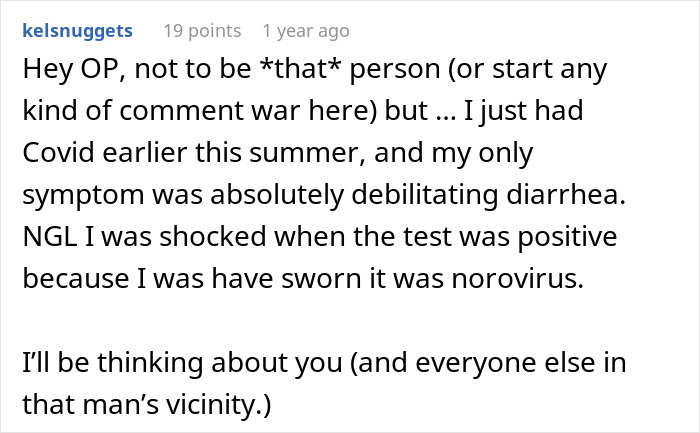 Screenshot of a Reddit comment describing a passenger’s nightmare flight after seatmate soils himself before takeoff. Screenshot of a Reddit comment describing a passenger’s nightmare flight after seatmate soils himself before takeoff.