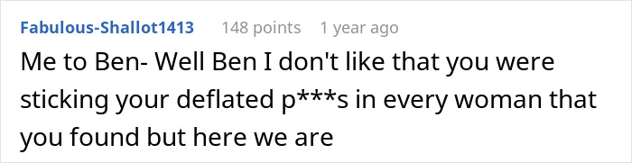 Comment about a woman upset over a cheater ex, expressing frustration about past relationships and remarrying decisions. Comment about a woman upset over a cheater ex, expressing frustration about past relationships and remarrying decisions.