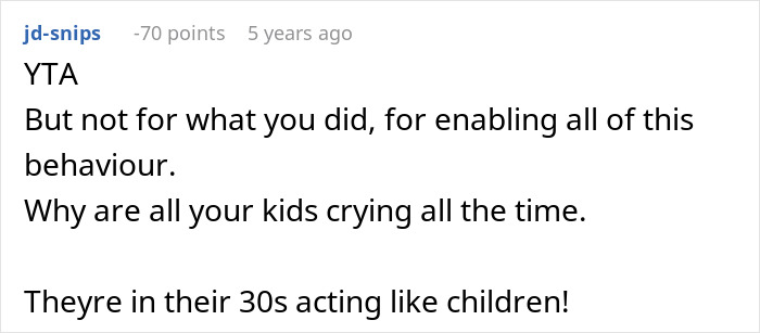 Screenshot of an online comment criticizing a single sister struggling with her sibling's engagement and emotional behavior. Screenshot of an online comment criticizing a single sister struggling with her sibling's engagement and emotional behavior.