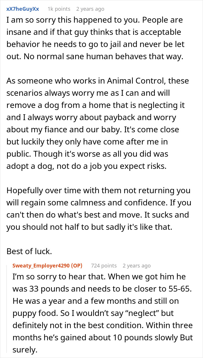 Commenters discuss the woman leaving dog in shelter and trying to get him back after adoption with police involvement. Commenters discuss the woman leaving dog in shelter and trying to get him back after adoption with police involvement.