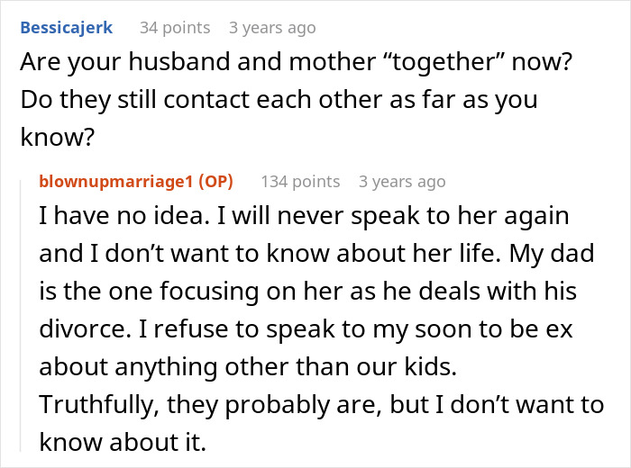 Conversation about a woman confronting her mother and husband over a long-term affair and dealing with the fallout. Conversation about a woman confronting her mother and husband over a long-term affair and dealing with the fallout.