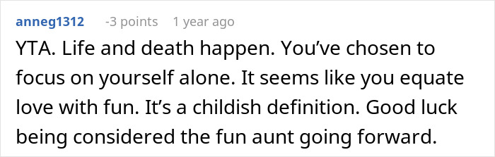 Screenshot of a Reddit comment discussing life choices after a late sister’s dying wish impacting woman’s life decisions. Screenshot of a Reddit comment discussing life choices after a late sister’s dying wish impacting woman’s life decisions.