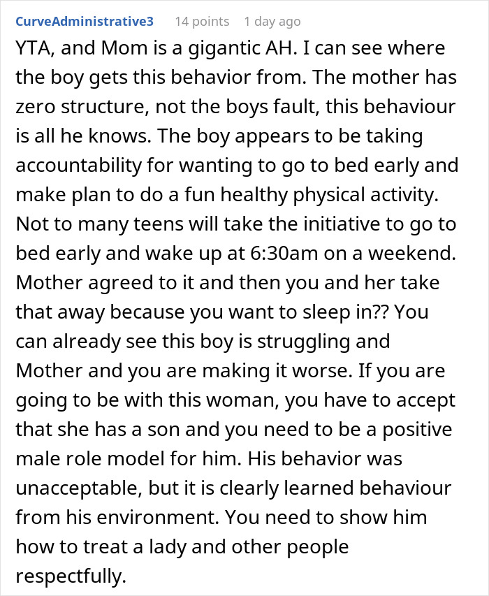 Comment discussing a boy's meltdown and the need for a positive male role model in mountain biking at 6:30 AM. Comment discussing a boy's meltdown and the need for a positive male role model in mountain biking at 6:30 AM.