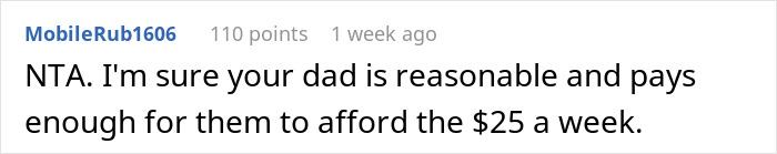 Screenshot of a Reddit comment discussing a 40-year-old aunt refusing to be a free sitter and family guilt trip situation. Screenshot of a Reddit comment discussing a 40-year-old aunt refusing to be a free sitter and family guilt trip situation.