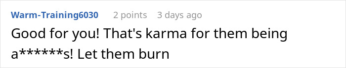 Screenshot of a forum comment reacting to a company firing an expensive employee with a pricey trick up his sleeve.