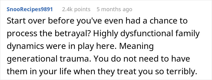 Reddit comment discussing dysfunctional family dynamics and generational trauma related to hidden college acceptance letters. Reddit comment discussing dysfunctional family dynamics and generational trauma related to hidden college acceptance letters.