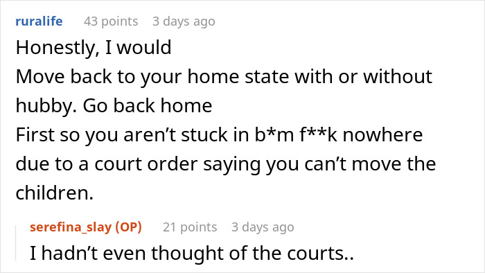 Screenshot of a Reddit thread showing a man worried about wife’s petty drama impacting his job and marriage. Screenshot of a Reddit thread showing a man worried about wife’s petty drama impacting his job and marriage.