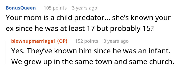 Screenshot of an online discussion about a woman catching her mom sleeping with her husband, revealing a 22-year affair. Screenshot of an online discussion about a woman catching her mom sleeping with her husband, revealing a 22-year affair.