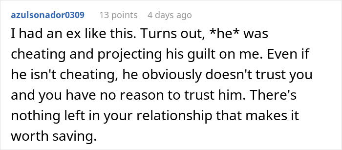 Comment about man going through girlfriend's phone, expressing shock and trust issues in a long-term relationship. Comment about man going through girlfriend's phone, expressing shock and trust issues in a long-term relationship.