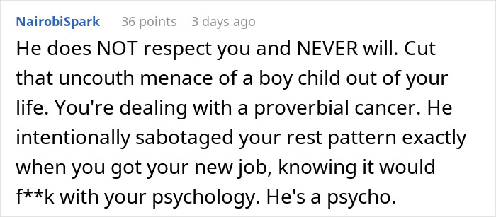 Screenshot of an online comment warning about disrespect and sabotage in a relationship involving a hidden device prank. Screenshot of an online comment warning about disrespect and sabotage in a relationship involving a hidden device prank.