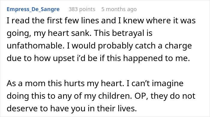 Comment expressing shock and betrayal after mom hid college acceptance letters from least favorite kid. Comment expressing shock and betrayal after mom hid college acceptance letters from least favorite kid.
