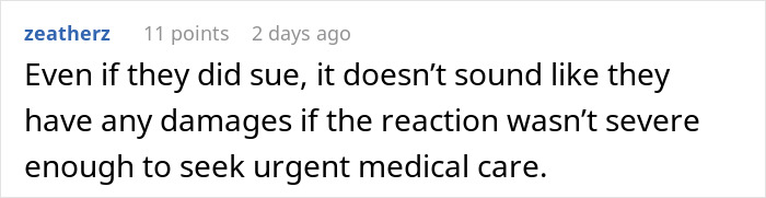 Child with nut allergy grabbing a food sample while a worker is blamed for giving it to him.