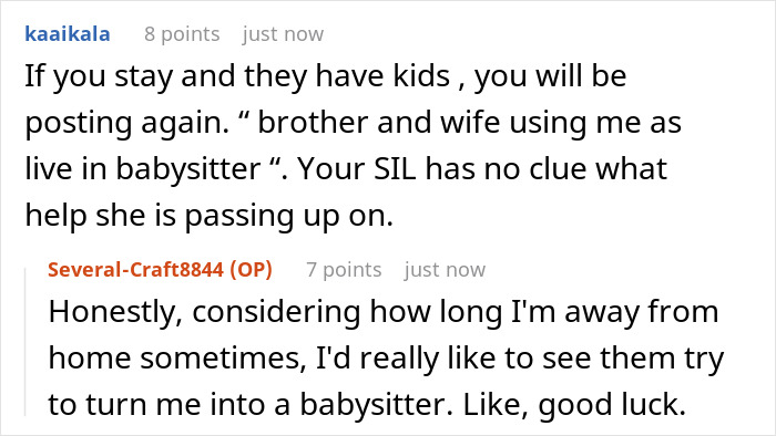 Online discussion about siblings fighting over shared house and brother demanding sister move out for kids' space. Online discussion about siblings fighting over shared house and brother demanding sister move out for kids' space.