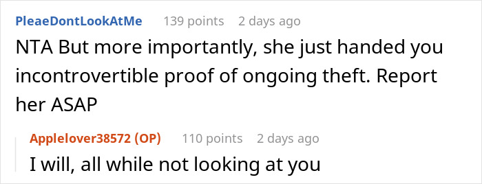 Screenshot of an online discussion about a serial food thief with peanut allergy causing an ER visit after stealing dinner. Screenshot of an online discussion about a serial food thief with peanut allergy causing an ER visit after stealing dinner.