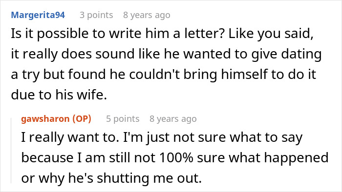 Screenshot of an online conversation about a woman setting up a widow and single mom for a date and an unexpected reason for cutting it short. Screenshot of an online conversation about a woman setting up a widow and single mom for a date and an unexpected reason for cutting it short.