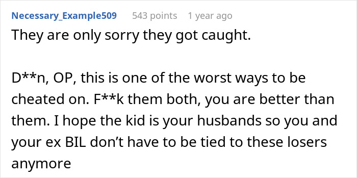 Screenshot of a social media comment about a woman’s world crumbling after her husband’s dark secret is revealed early in their marriage.