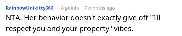 Screenshot of a Reddit comment discussing a woman considering canceling a friend’s holiday booking after harassment. Screenshot of a Reddit comment discussing a woman considering canceling a friend’s holiday booking after harassment.