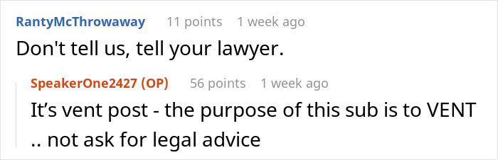 Reddit comments discussion about a wife turned mean once she got money, emphasizing venting over legal advice. Reddit comments discussion about a wife turned mean once she got money, emphasizing venting over legal advice.