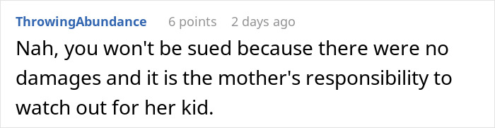 Comment about kid with nut allergy grabbing sample, worker blamed for giving it to him, discussing responsibility and liability.