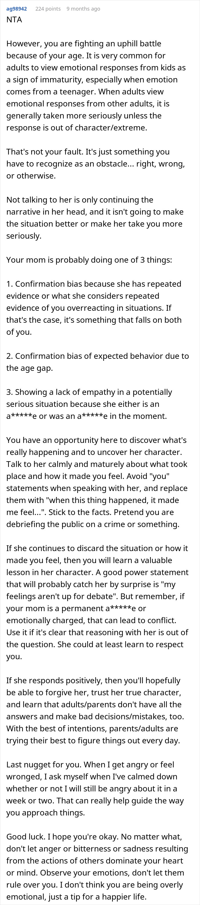 Screenshot of a Reddit post discussing a teen fainting and hurt with doubts about the fall’s authenticity.