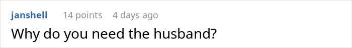 Comment on a forum post asking why the husband expects his wife to work and study full time with two kids. Comment on a forum post asking why the husband expects his wife to work and study full time with two kids.
