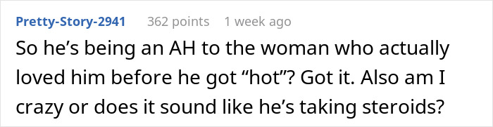 Comment discussing a husband asking wife to change intimacy boundaries, with users predicting divorce. Comment discussing a husband asking wife to change intimacy boundaries, with users predicting divorce.