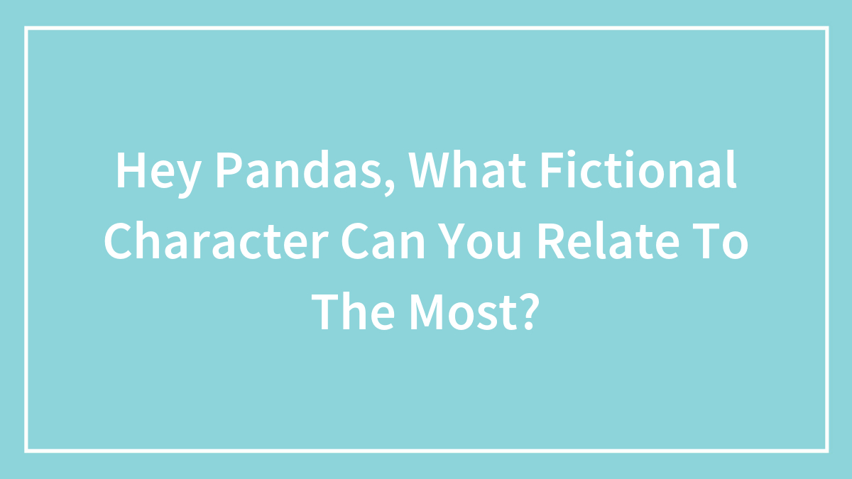 Text on blue background asking what fictional character you can relate to the most for a fictional character quiz.