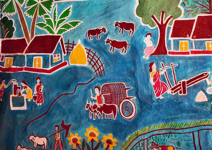 I Visited A Village Where Every Season Brings New Murals On The Mud Walls