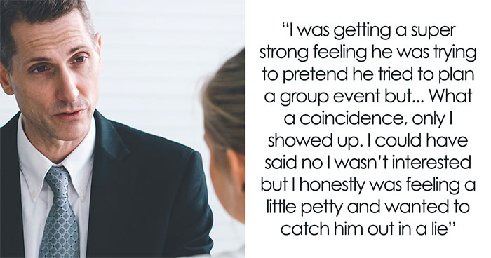 Creepy Coworker Invites Lady To Fake Group Hang To Try Get Her Alone, She Tricks Him Back