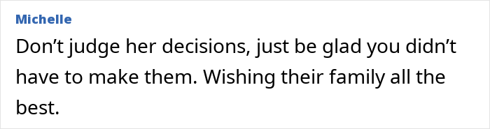 Comment from Michelle supporting Bruce Willis' wife defending decision to move him out of family house amid dementia battle. Comment from Michelle supporting Bruce Willis' wife defending decision to move him out of family house amid dementia battle.