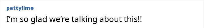 Comment by user pattylime expressing relief that the topic of a 9-year-old girl with hair and teeth growing inside her is being discussed. Comment by user pattylime expressing relief that the topic of a 9-year-old girl with hair and teeth growing inside her is being discussed.