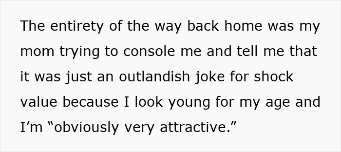 Text about a woman crying instead of laughing at a stand-up show, describing her mom consoling her afterward. Text about a woman crying instead of laughing at a stand-up show, describing her mom consoling her afterward.