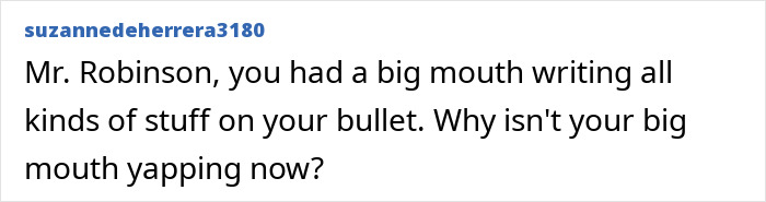 Comment criticizing Tyler Robinson, suspect related to Charlie Kirk, highlighting an eerie detail noticed by people. Comment criticizing Tyler Robinson, suspect related to Charlie Kirk, highlighting an eerie detail noticed by people.
