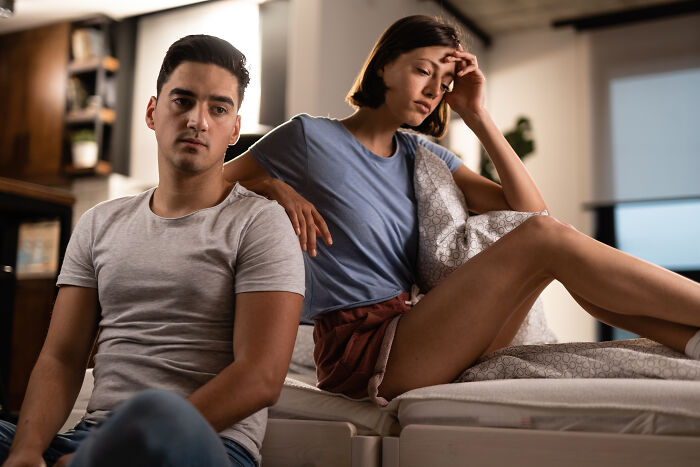 Woman feels betrayed after learning of ex-husband's cancer diagnosis only by snooping, showing emotional distress and tension. Woman feels betrayed after learning of ex-husband's cancer diagnosis only by snooping, showing emotional distress and tension.