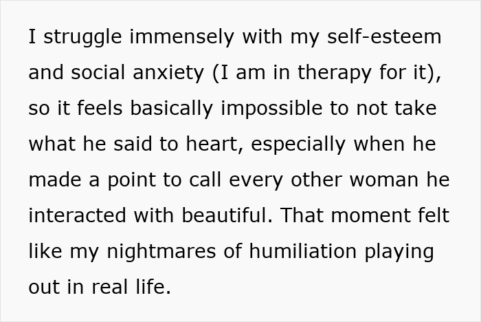 Text describing a woman’s worst fear coming true at a stand-up show, leading to crying instead of laughing due to anxiety and humiliation. Text describing a woman’s worst fear coming true at a stand-up show, leading to crying instead of laughing due to anxiety and humiliation.