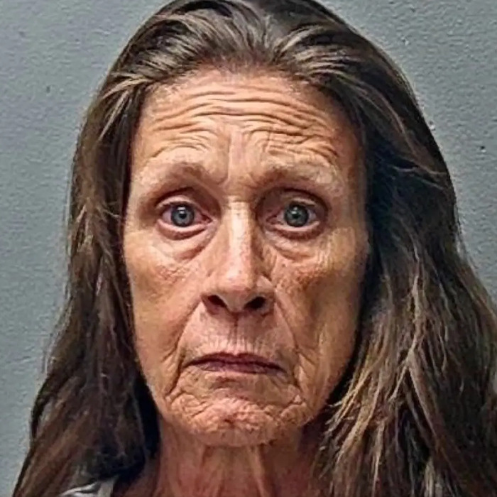 Mugshot of an older woman with long hair involved in shocking arrest linked to flight attendant’s mysterious disappearance. Mugshot of an older woman with long hair involved in shocking arrest linked to flight attendant’s mysterious disappearance.