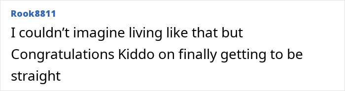 Comment text expressing amazement and congratulations for a folded boy who was bent at 180 degrees and has finally stood up straight. Comment text expressing amazement and congratulations for a folded boy who was bent at 180 degrees and has finally stood up straight.